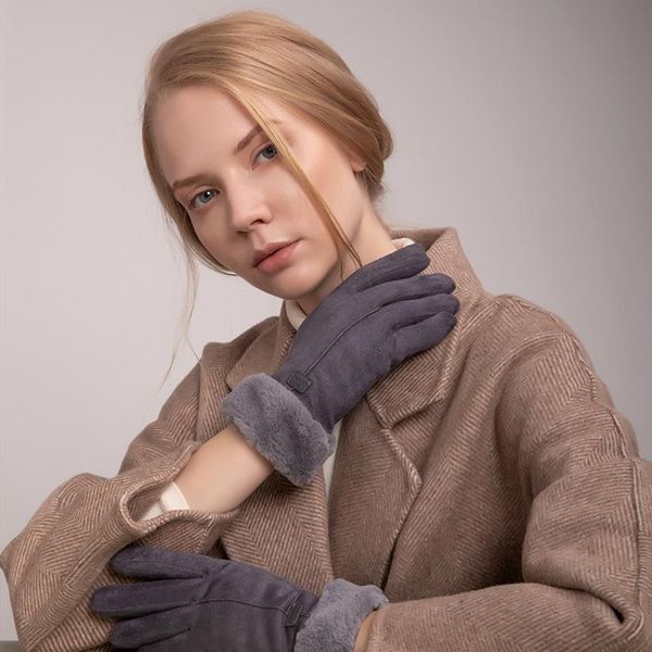 five fingers gloves women winter keep warm touch screen plus velvet thicken suede fabric cute lovely female elegant windproof cycling, Blue;gray
five fingers gloves women winter keep warm touch screen plus velvet thicken suede fabric cute lovely female elegant windproof cycling, Blue;gray