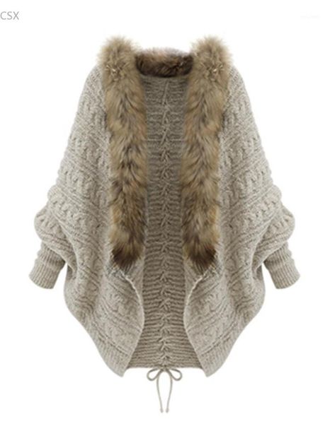 mwoiiowm new fashion women's wool cape sweater coat knit cardigan fur cardigan #121, Black
mwoiiowm new fashion women's wool cape sweater coat knit cardigan fur cardigan #121, Black