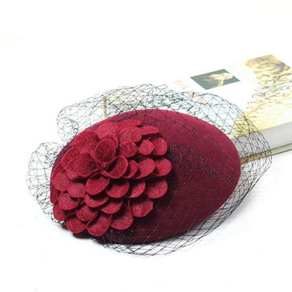 elegant wool felt women hat veil vintage fedoras mesh wedding party church hats winter banquet female berets lm004 h jlleii
elegant wool felt women hat veil vintage fedoras mesh wedding party church hats winter banquet female berets lm004 h jlleii