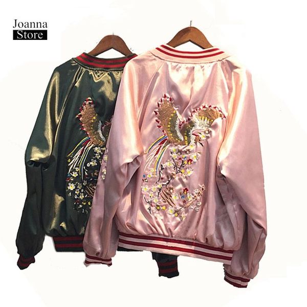 embroidery bomber jacket autumn stain coat women harajuku baseball uniform short jackets japan student bf loose windbreaker, Black;brown
embroidery bomber jacket autumn stain coat women harajuku baseball uniform short jackets japan student bf loose windbreaker, Black;brown