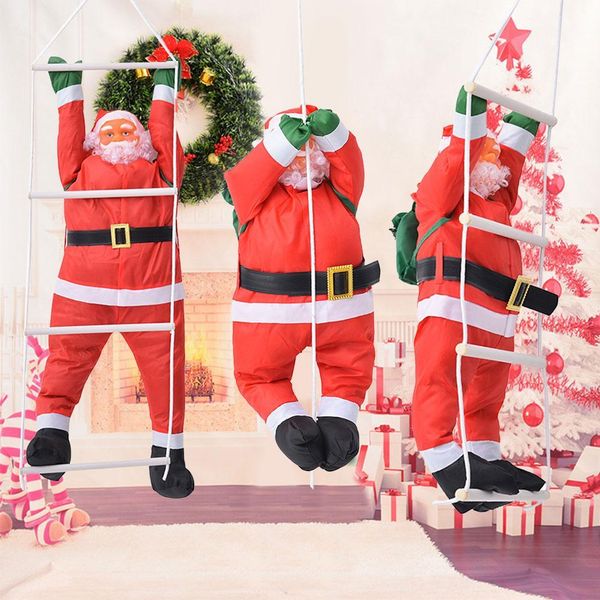 60cm climbing rope ladder christmas decorations outdoor parachute santa claus doll pendant new year decor ornament, Black
60cm climbing rope ladder christmas decorations outdoor parachute santa claus doll pendant new year decor ornament, Black