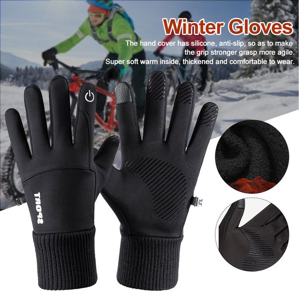 1pair men women winter gloves running outdoor waterproof hiking soft driving anti slip cycling cold weather fashion solid warm, Blue;gray
1pair men women winter gloves running outdoor waterproof hiking soft driving anti slip cycling cold weather fashion solid warm, Blue;gray