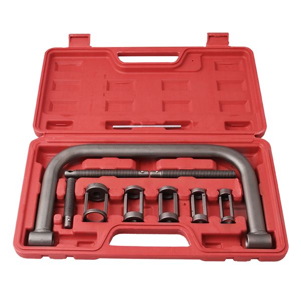 10pcs solid valve spring compressor, auto compression clamp tool service kit