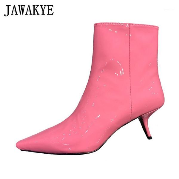 boots candy color tilt kitten heel party dress for women patent leather pointy toe runway shoes side zip ankle woman1, Black
boots candy color tilt kitten heel party dress for women patent leather pointy toe runway shoes side zip ankle woman1, Black