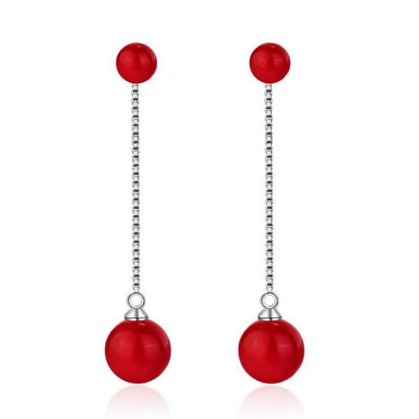 women fashion 925 silver red pearl long chain tassel dangle earrings for girls female sweet date party eariings jewelry ed514
women fashion 925 silver red pearl long chain tassel dangle earrings for girls female sweet date party eariings jewelry ed514