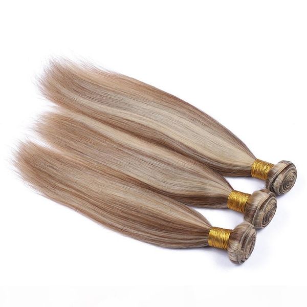 light brown highlight blonde mixed color brazilian virgin hair wefts 3pcs straight piano color #8 613 brown blonde 100% human hair bundles, Black;brown
light brown highlight blonde mixed color brazilian virgin hair wefts 3pcs straight piano color #8 613 brown blonde 100% human hair bundles, Black;brown