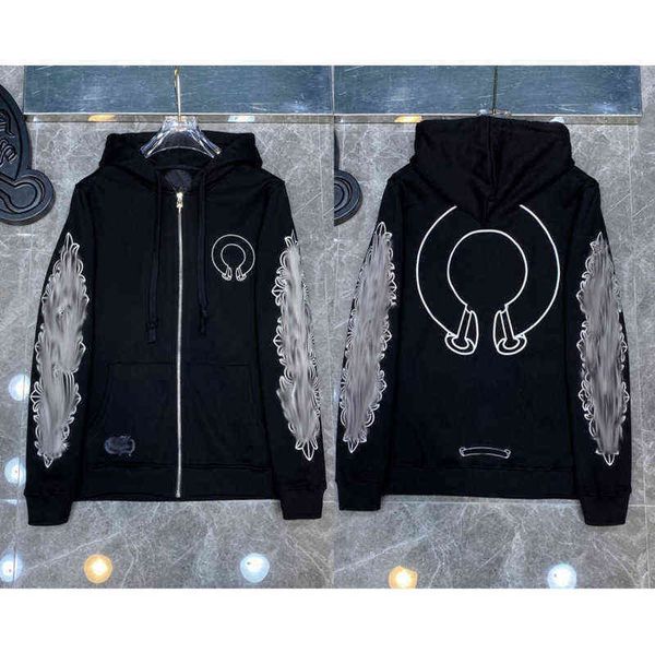 luxury classic designer fashion hoodies mens zipper ch horseshoe sanskrit cross print pullover hooded sweatshirts sweater woman loose jackts, Black
luxury classic designer fashion hoodies mens zipper ch horseshoe sanskrit cross print pullover hooded sweatshirts sweater woman loose jackts, Black
