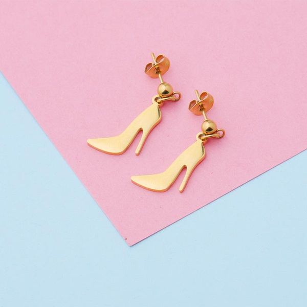 20pair mirror stainless steel fashion small and exquisite women's earrings high-heeled shoes simple creative style temperament, Golden;silver
20pair mirror stainless steel fashion small and exquisite women's earrings high-heeled shoes simple creative style temperament, Golden;silver
