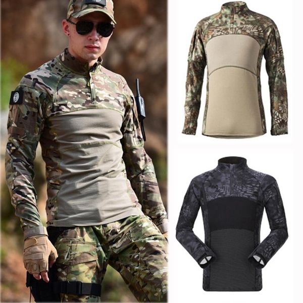 hunting sets outdoor tactical shirt camouflage hiking camping army combat uniform paintball long sleeve shirts, Camo
hunting sets outdoor tactical shirt camouflage hiking camping army combat uniform paintball long sleeve shirts, Camo