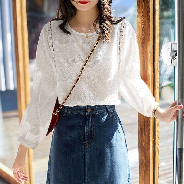 cotton immortal cutout lace t-shirt ninth sleeve women's early autumn new loose slimming shirt western style small shirt1, White
cotton immortal cutout lace t-shirt ninth sleeve women's early autumn new loose slimming shirt western style small shirt1, White