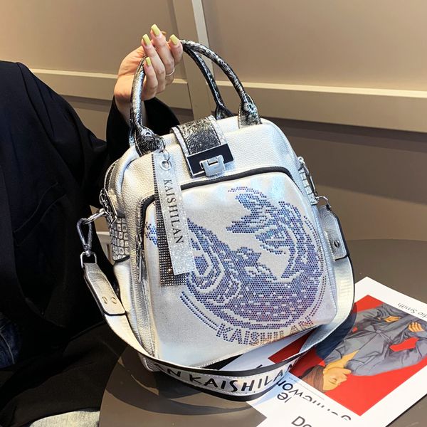 fashion three-use women's bag 2020 spring summer new diamond drill large capacity antitheft bag tide bolsa feminina bolso mujer c0121
fashion three-use women's bag 2020 spring summer new diamond drill large capacity antitheft bag tide bolsa feminina bolso mujer c0121