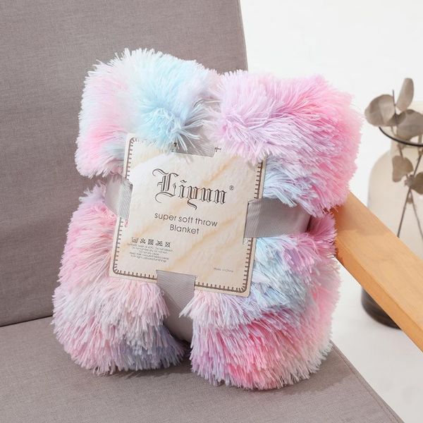 blankets elegant shaggy blanket double layer fuzzy fur rainbow tie-dye printed cover comfortable fluffy throw blankets1
blankets elegant shaggy blanket double layer fuzzy fur rainbow tie-dye printed cover comfortable fluffy throw blankets1