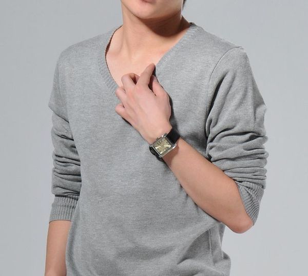 spring and summer 100% cotton sweater man casual wear v neck long sleeve mens knitwear sweaters black white solid pullovers, White;black
spring and summer 100% cotton sweater man casual wear v neck long sleeve mens knitwear sweaters black white solid pullovers, White;black