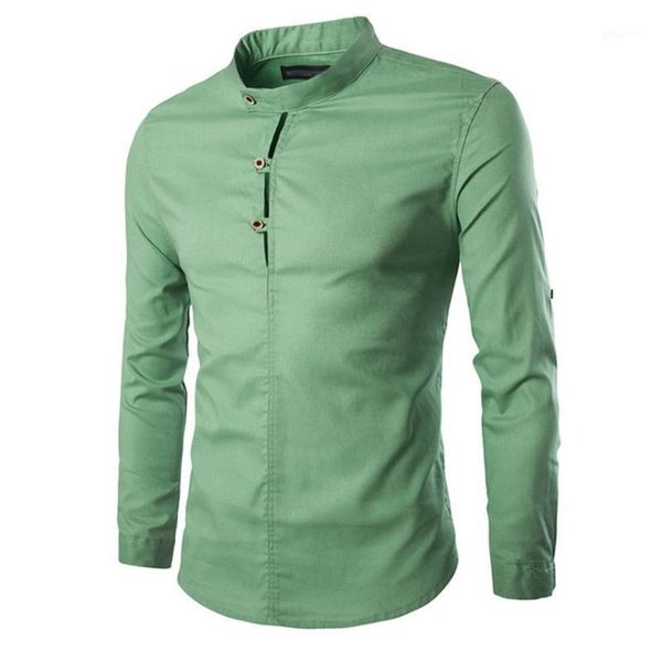 2020 mens fashion casual solid stand collar long sleeve button shirt 1, White;black
2020 mens fashion casual solid stand collar long sleeve button shirt 1, White;black
