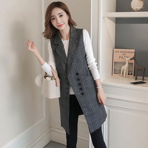 hiawatha feminina jacket 2020 new spring autumn plaid vest blazer fashion single breasted sleeveless coat bl0521, Black;white
hiawatha feminina jacket 2020 new spring autumn plaid vest blazer fashion single breasted sleeveless coat bl0521, Black;white