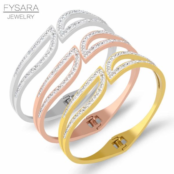 fysara zirconia crystals geometry bracelet bangle for women spring open rhinestone pulseiras stainless steel wedding jewery bbywzc bdehome, Black
fysara zirconia crystals geometry bracelet bangle for women spring open rhinestone pulseiras stainless steel wedding jewery bbywzc bdehome, Black
