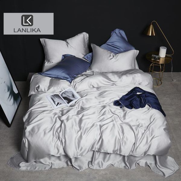 lanlika noble gray 100% silk bedding set beauty king duvet cover bed linen fitted sheet pillowcase for women men kiids q1214
lanlika noble gray 100% silk bedding set beauty king duvet cover bed linen fitted sheet pillowcase for women men kiids q1214