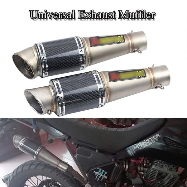38-51mm motorcycle exhaust piep muffler with db killer dirt bike exhaust muffler tip pipe carbon fiber + stainless steel tube
38-51mm motorcycle exhaust piep muffler with db killer dirt bike exhaust muffler tip pipe carbon fiber + stainless steel tube