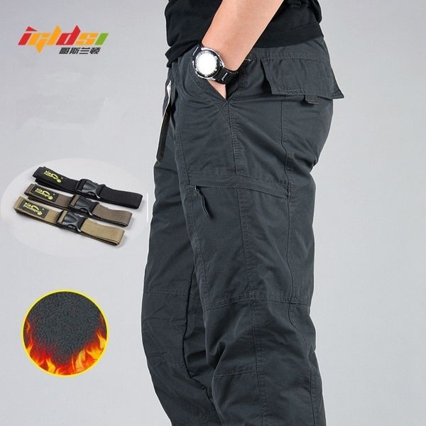 men's waterproof winter cargo pants fleece thick warm pants double layer multi pocket casual military baggy tactical trousers 201110, Black
men's waterproof winter cargo pants fleece thick warm pants double layer multi pocket casual military baggy tactical trousers 201110, Black