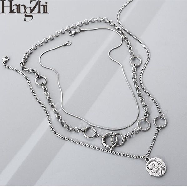 chains hangzhi 2021 3/pcs vintage head knight pendant multi-layered wear necklace for women girls men party jewelry gifts, Silver
chains hangzhi 2021 3/pcs vintage head knight pendant multi-layered wear necklace for women girls men party jewelry gifts, Silver