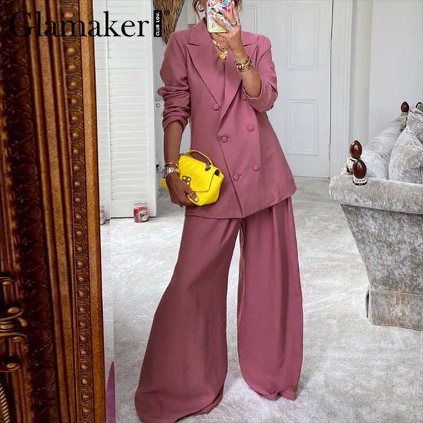 glamaker fuchsia 2 piece suits blazer and wide pants office ladies elegant oversize female sets 2020 new party pocket jumpsuit, White
glamaker fuchsia 2 piece suits blazer and wide pants office ladies elegant oversize female sets 2020 new party pocket jumpsuit, White