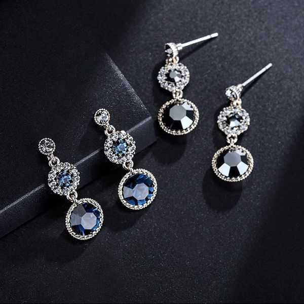 vintage elegant style drop earrings for women blue cubic zirconia white gold color feast gift fashion jewelry kae300, Silver
vintage elegant style drop earrings for women blue cubic zirconia white gold color feast gift fashion jewelry kae300, Silver