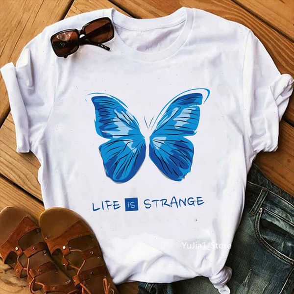 summer butterfly print womens t shirts streetwear short sleeve o neck female casual harajuku vintage lady clothes, White
summer butterfly print womens t shirts streetwear short sleeve o neck female casual harajuku vintage lady clothes, White