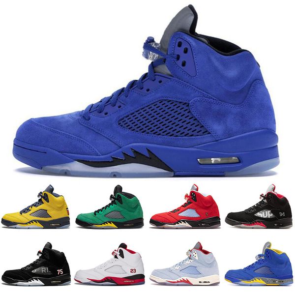 new arrival jumpman 5 5s men basketball shoes fire red suede michigan black pro star white cement mens trainers sports sneakers size 7-13
new arrival jumpman 5 5s men basketball shoes fire red suede michigan black pro star white cement mens trainers sports sneakers size 7-13