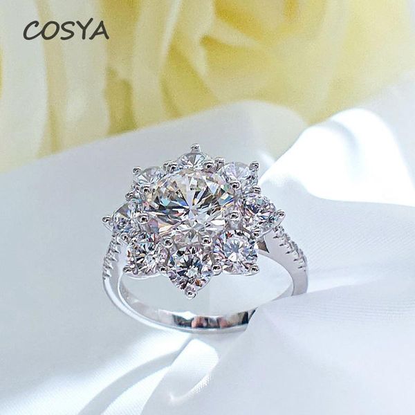 cluster rings cosya 100% 925 sterling silver petal high carbon diamond engagement for couple party refleshing fine jewelry wholesale, Golden;silver
cluster rings cosya 100% 925 sterling silver petal high carbon diamond engagement for couple party refleshing fine jewelry wholesale, Golden;silver