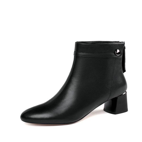 genuine leather high heels woman boots concise back zipper women ankle boots prom party shoes woman size 41 42 43, Black
genuine leather high heels woman boots concise back zipper women ankle boots prom party shoes woman size 41 42 43, Black