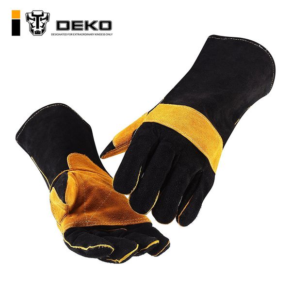 deko 15 inch leather welding gloves - for tig welders/mig/fireplace/stove/bbq/gardening/welding mask/diy wood working, Blue;gray
deko 15 inch leather welding gloves - for tig welders/mig/fireplace/stove/bbq/gardening/welding mask/diy wood working, Blue;gray