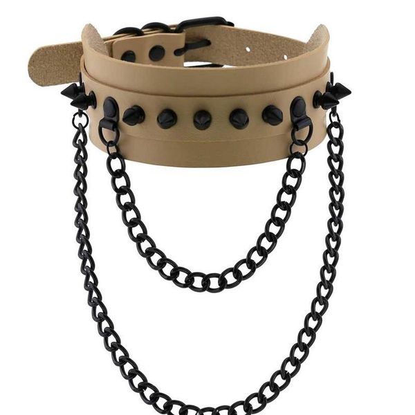kmvexo punk black rivets choker chain necklace leather bondage cosplay gothic women harness gothic witch necklace qylzqf, White
kmvexo punk black rivets choker chain necklace leather bondage cosplay gothic women harness gothic witch necklace qylzqf, White