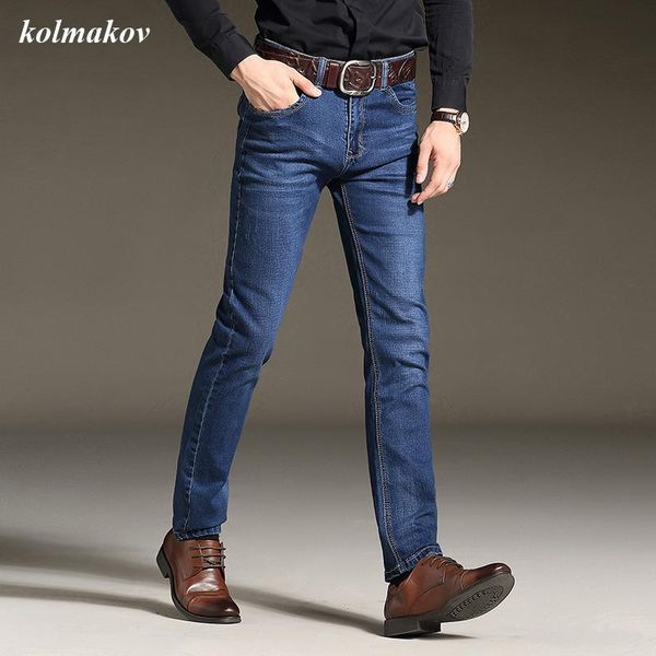 arrival style men business casual denim jeans pants solid straight men's leisure trousers plus size 28-42 kg-179, Blue
arrival style men business casual denim jeans pants solid straight men's leisure trousers plus size 28-42 kg-179, Blue
