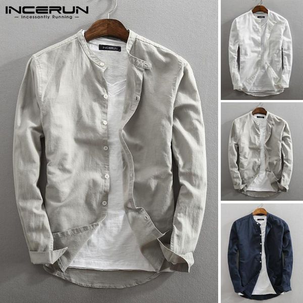 autumn men cotton shirt long sleeve 2021 button solid color casual chic brand shirts streetwear camisa masculina s-5xl incerun, White;black
autumn men cotton shirt long sleeve 2021 button solid color casual chic brand shirts streetwear camisa masculina s-5xl incerun, White;black