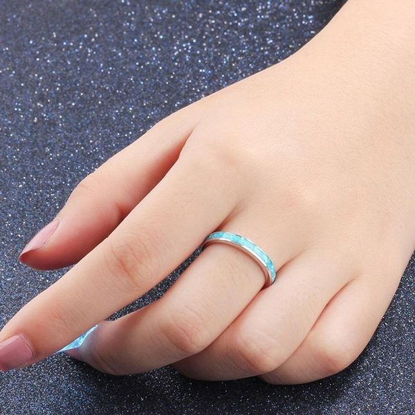 exquisite white / blue fire opal ring simple wedding engagement ring for man woman fashion gift, Golden;silver
exquisite white / blue fire opal ring simple wedding engagement ring for man woman fashion gift, Golden;silver