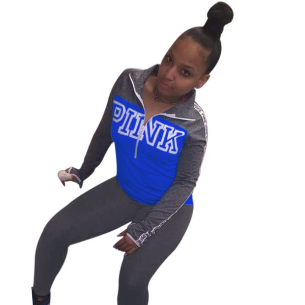 2021 new pink sport shredded letter suit with female zipper active ensemble sweatsuit two fitness garments h73a, Gray
2021 new pink sport shredded letter suit with female zipper active ensemble sweatsuit two fitness garments h73a, Gray