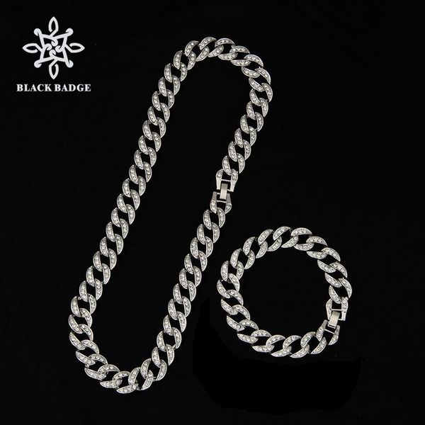 13mm miami link chain necklace men rhinestone shiny out cuban bracelet silver/gold color choker necklace set hip hop jewelry
13mm miami link chain necklace men rhinestone shiny out cuban bracelet silver/gold color choker necklace set hip hop jewelry
