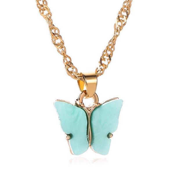 pendant necklaces sweet butterfly necklace acrylic color beauty wild clavicle chain personality lady fashion jewelry, Silver
pendant necklaces sweet butterfly necklace acrylic color beauty wild clavicle chain personality lady fashion jewelry, Silver
