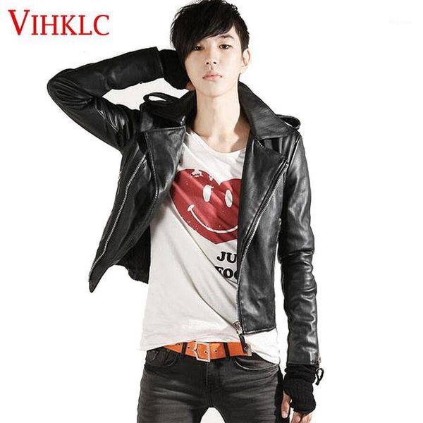 men's leather & faux wholesale- korean fashion jacket men jackets coat slim biker motorcycle soft zipper boyer jaquetas plus size 2xl l, Black
men's leather & faux wholesale- korean fashion jacket men jackets coat slim biker motorcycle soft zipper boyer jaquetas plus size 2xl l, Black