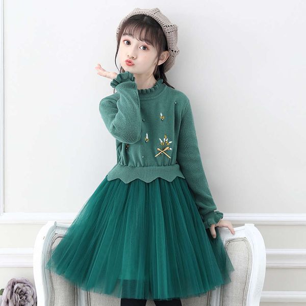 autumn and long sve fashion girl's green knitted sweater drs solid winter korean mh princs skirt, Red;yellow
autumn and long sve fashion girl's green knitted sweater drs solid winter korean mh princs skirt, Red;yellow