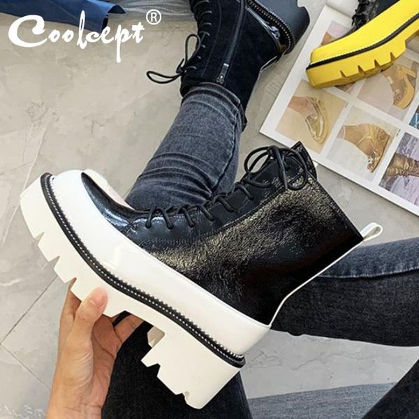 coolcept women ankle boots fashion zipper platform high heel winter shoes woman warm cross strap short boot footwear size 36-41, Black
coolcept women ankle boots fashion zipper platform high heel winter shoes woman warm cross strap short boot footwear size 36-41, Black