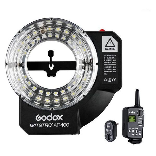 

flashes godox witstro ar400 400ws ring flash speedlite led video light+ ft-16 trigger+ 4500mah li-ion battery for c/n cd50 t03 2y1