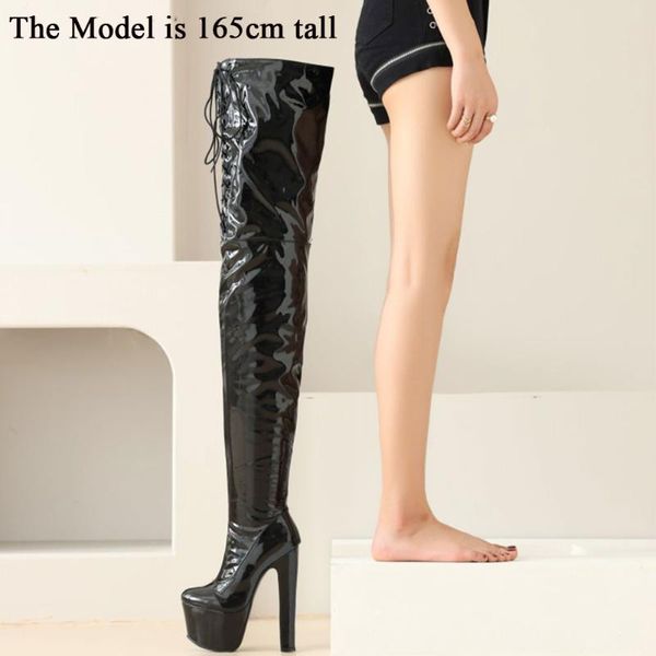 brand new winter party shoes boots big size 46 platform extreme high heels pole-dance thigh high boots women, Black
brand new winter party shoes boots big size 46 platform extreme high heels pole-dance thigh high boots women, Black