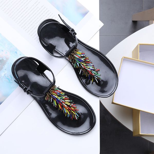 2021 women summer slip on flip flops jelly womens beaded pvc flat sandals buckle strap shoes comfort fashion new 1 x7gy, Black
2021 women summer slip on flip flops jelly womens beaded pvc flat sandals buckle strap shoes comfort fashion new 1 x7gy, Black
