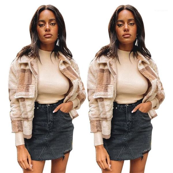 plaid wool blend jackets womens designer plus size lapel neck long sleeve thick warm winter coat fashion casual women fleece outerwear, Black;brown
plaid wool blend jackets womens designer plus size lapel neck long sleeve thick warm winter coat fashion casual women fleece outerwear, Black;brown