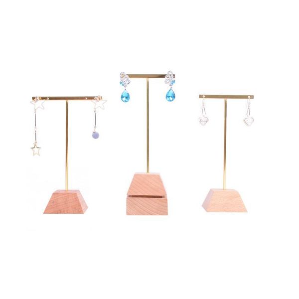 jewelry dangling earring display stand beech solid wood base with metal cross t bar boutique showcase shelf trade show earring holder 1ggdu, Black
jewelry dangling earring display stand beech solid wood base with metal cross t bar boutique showcase shelf trade show earring holder 1ggdu, Black