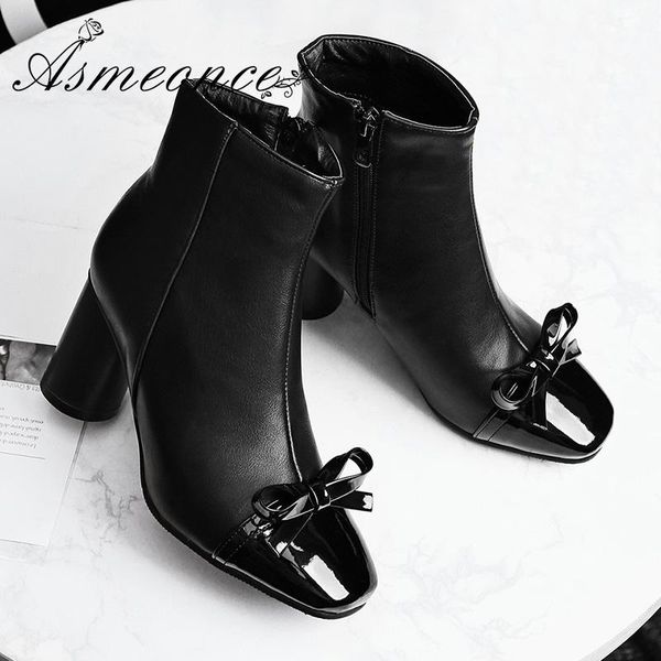 boots woman ankle thick round high heels cute bow leather or scrub sweet lady short warm winter women shoes big size 34-45, Black
boots woman ankle thick round high heels cute bow leather or scrub sweet lady short warm winter women shoes big size 34-45, Black