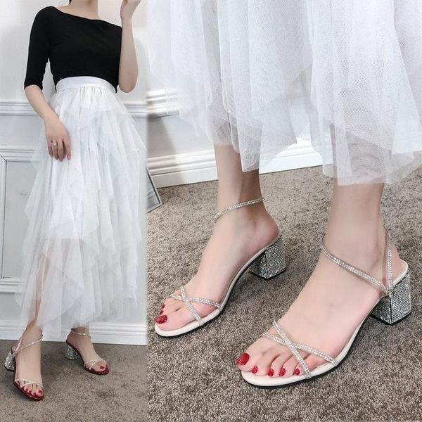 sandals 2021 summer women shoes woman square high heels casual solid crystal shine bling cross tie ladies1, Black
sandals 2021 summer women shoes woman square high heels casual solid crystal shine bling cross tie ladies1, Black