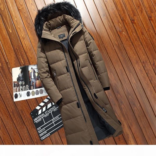 long coat winter jacket men down parkas fur collar thicker warm outwear overcoat large sizes 4xl 5xl white duck down padded, Black
long coat winter jacket men down parkas fur collar thicker warm outwear overcoat large sizes 4xl 5xl white duck down padded, Black