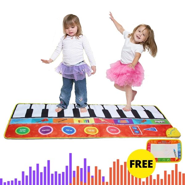 148*60cm children musical toys crawling piano carpet educational toy kids baby touch play game mats gift y200428
148*60cm children musical toys crawling piano carpet educational toy kids baby touch play game mats gift y200428